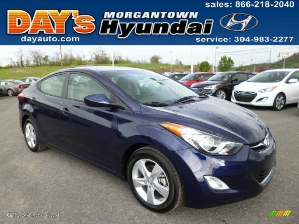 2013 Elantra GLS - Indigo Night / Gray photo #1