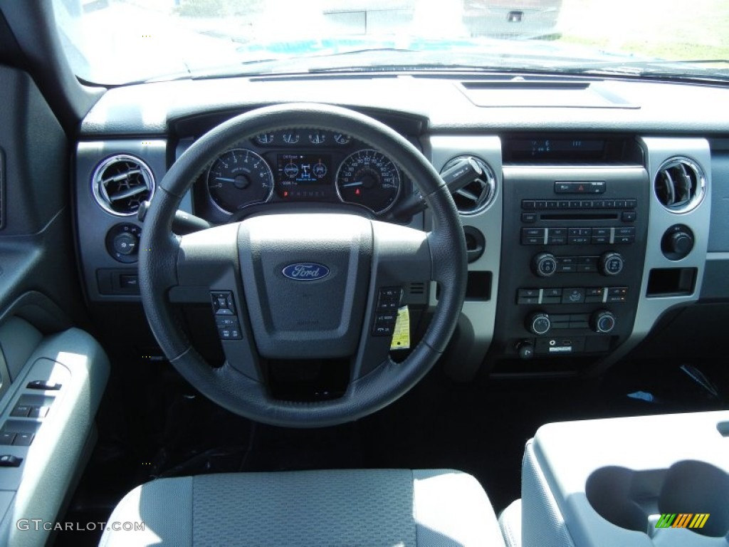 2011 Ford F150 XLT SuperCrew Steel Gray Dashboard Photo #80478200