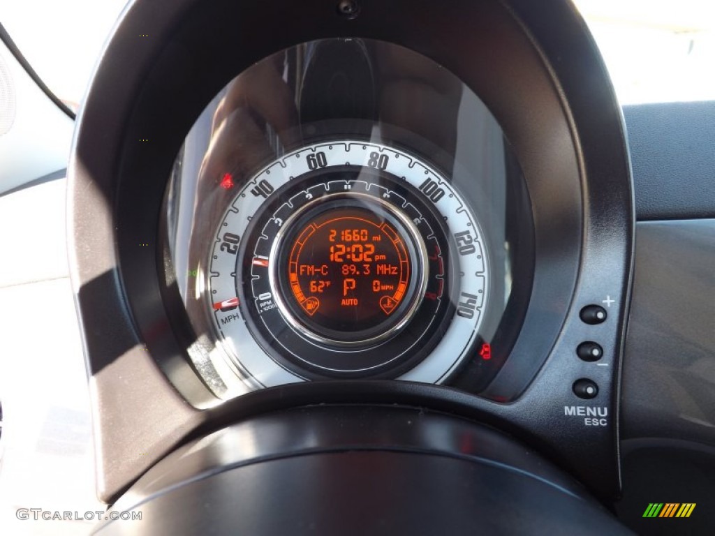2012 Fiat 500 Pop Gauges Photo #80478494
