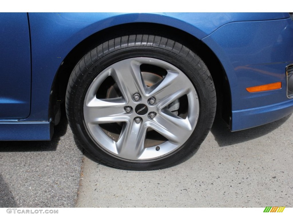 2010 Fusion Sport - Sport Blue Metallic / Charcoal Black/Sport Black photo #7