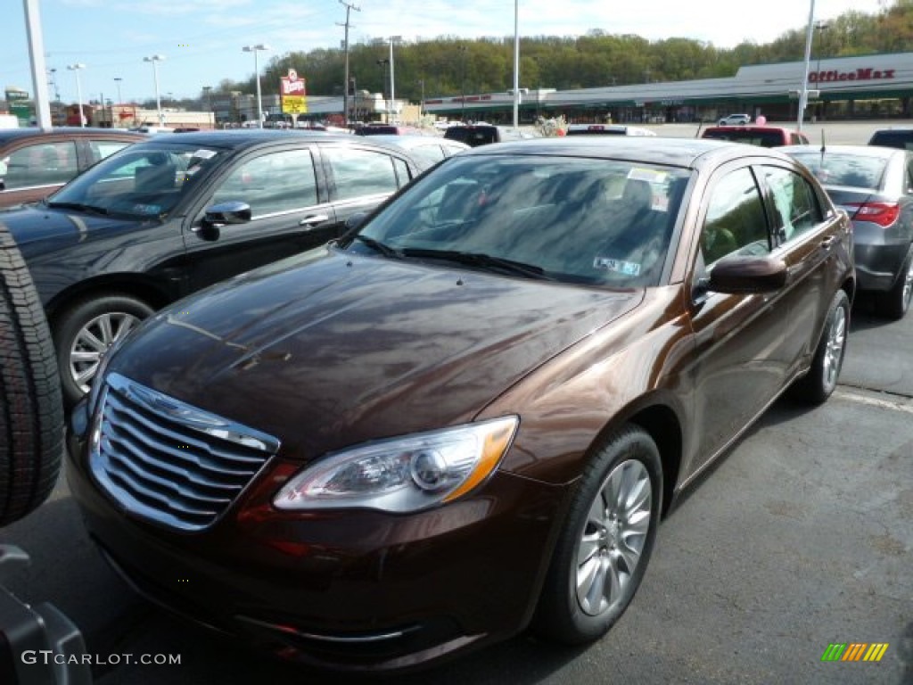 2013 200 LX Sedan - Deep Auburn Pearl / Black/Light Frost Beige photo #1