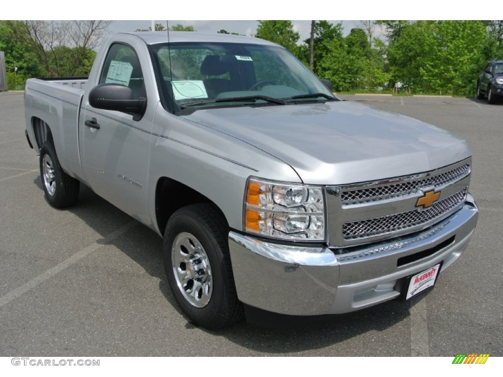 2013 Silverado 1500 LS Regular Cab - Silver Ice Metallic / Dark Titanium photo #2