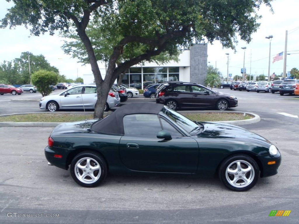 2001 MX-5 Miata Roadster - Emerald Green Mica / Black photo #2