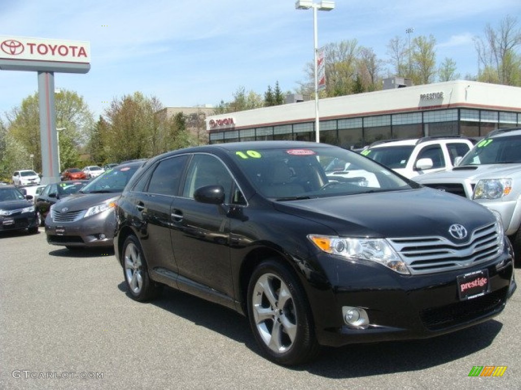 2010 Venza V6 AWD - Black / Ivory photo #1