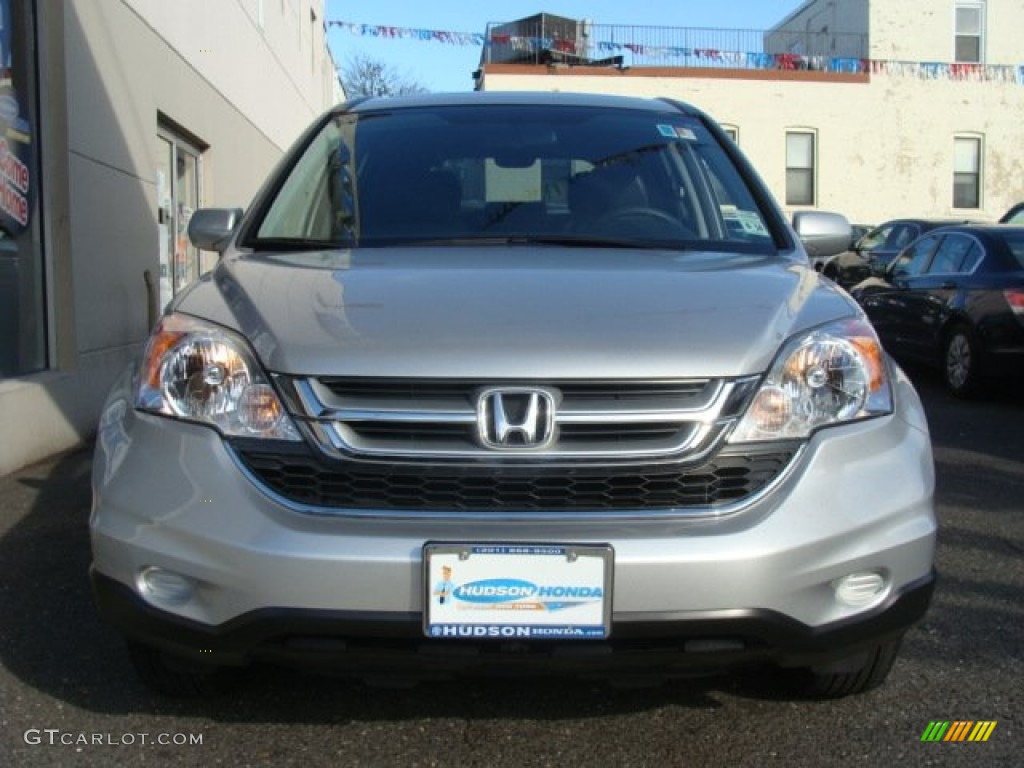 2010 CR-V EX-L AWD - Alabaster Silver Metallic / Black photo #2