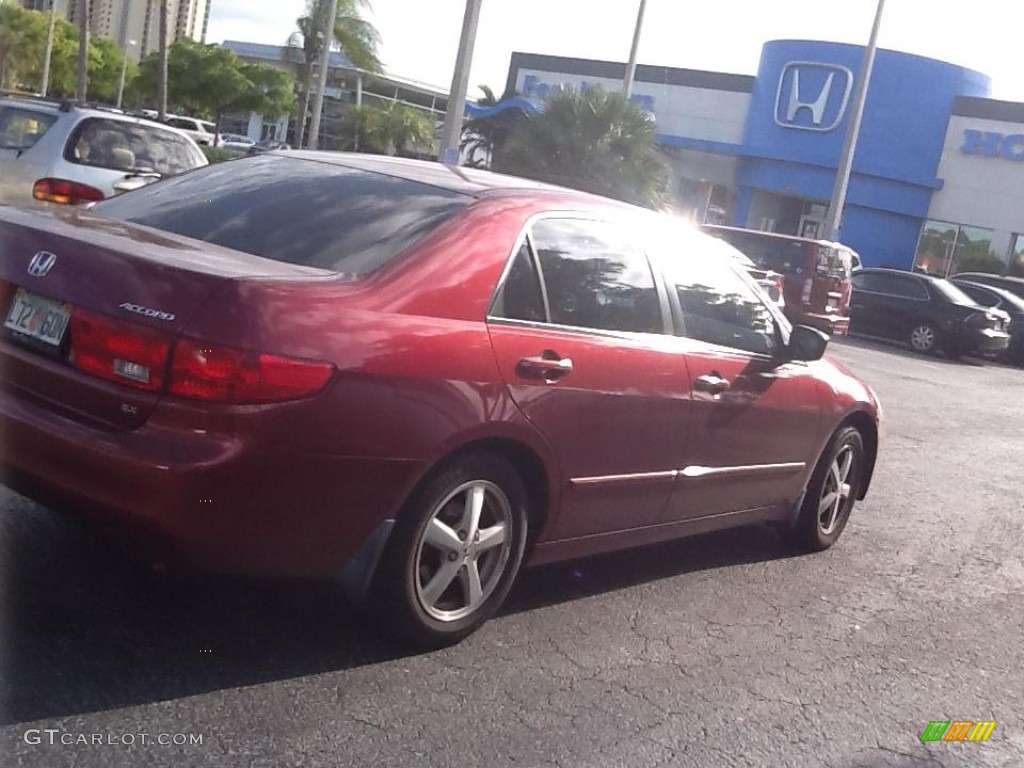 2005 Accord EX Sedan - Redondo Red Pearl / Gray photo #2