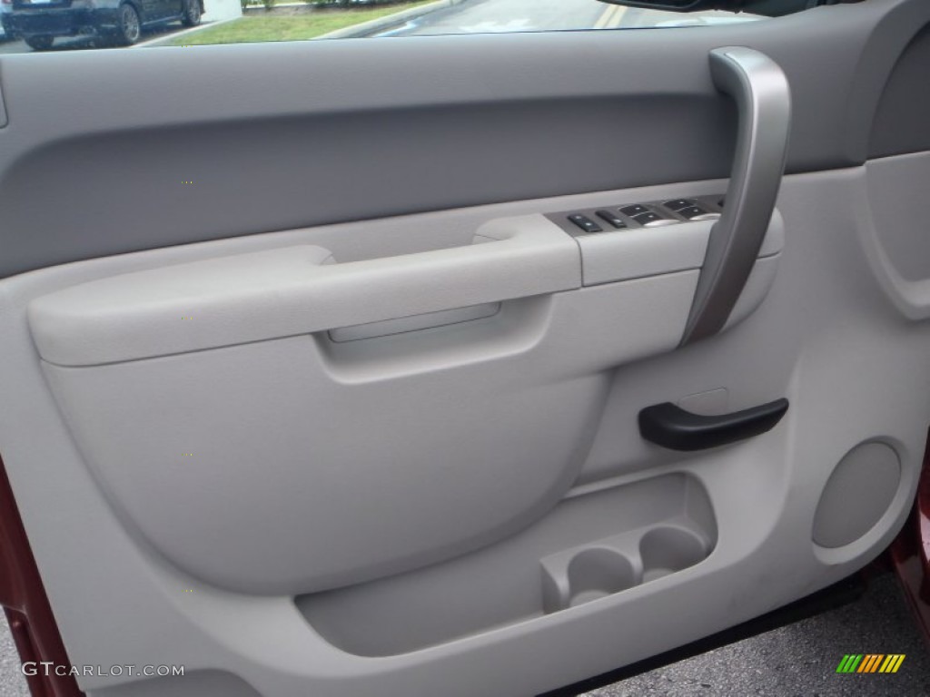2013 Chevrolet Silverado 1500 LT Extended Cab Light Titanium/Dark Titanium Door Panel Photo #80483221