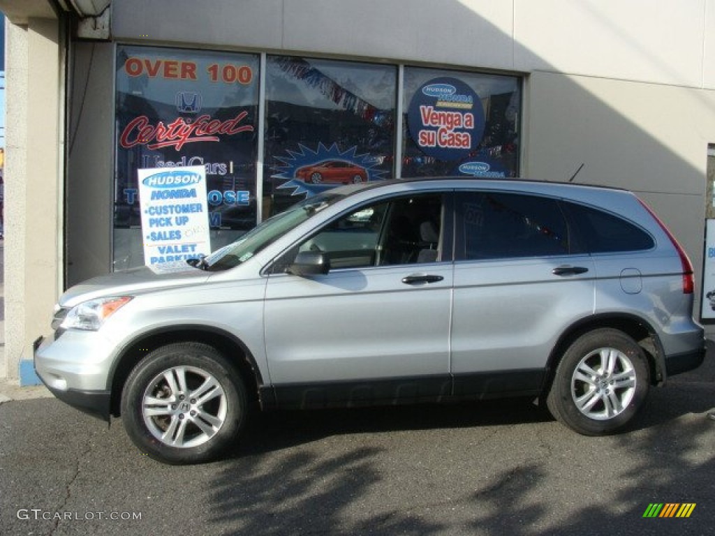 2010 CR-V EX AWD - Alabaster Silver Metallic / Black photo #3