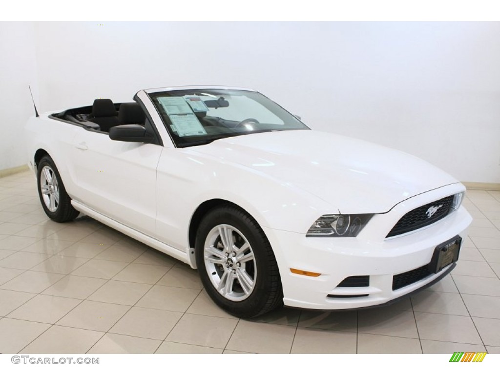 2013 Mustang V6 Convertible - Performance White / Charcoal Black photo #1