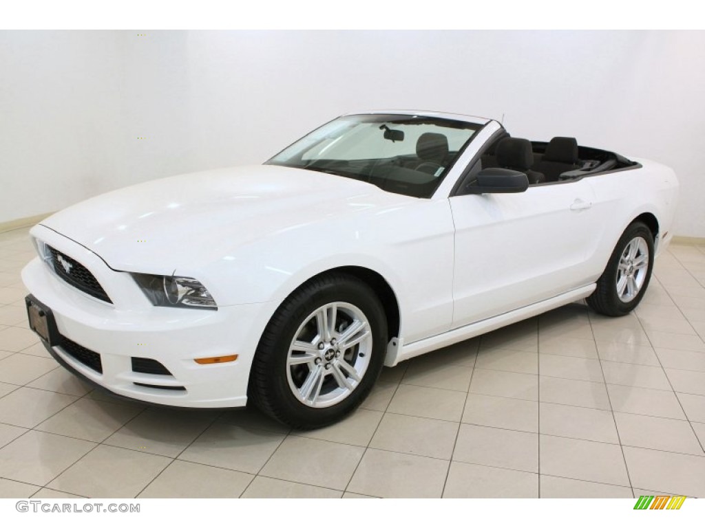 Performance White 2013 Ford Mustang V6 Convertible Exterior Photo #80483797