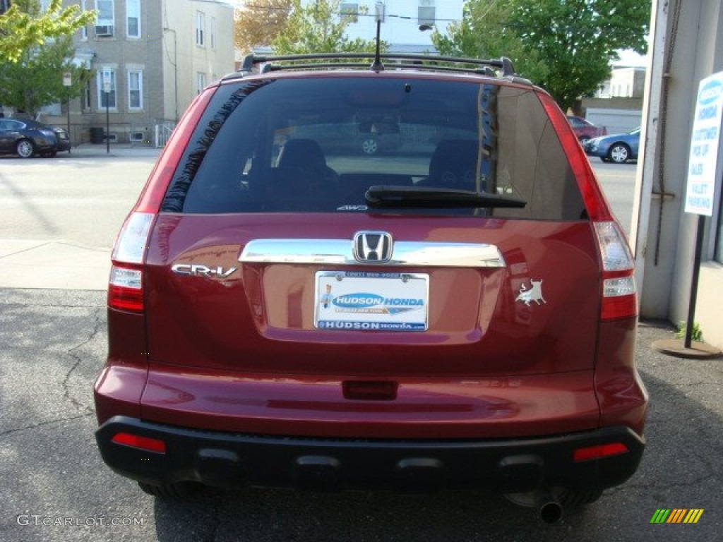 2009 CR-V EX 4WD - Tango Red Pearl / Gray photo #4