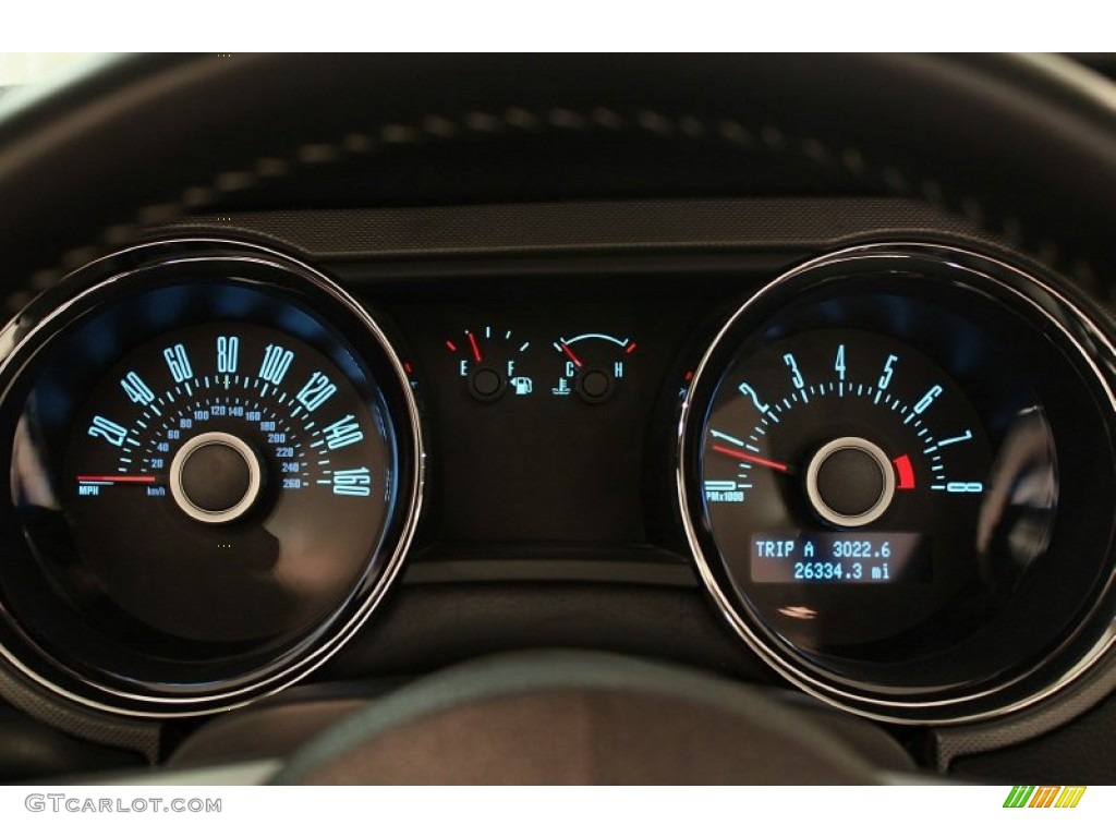 2013 Ford Mustang V6 Convertible Gauges Photo #80483907