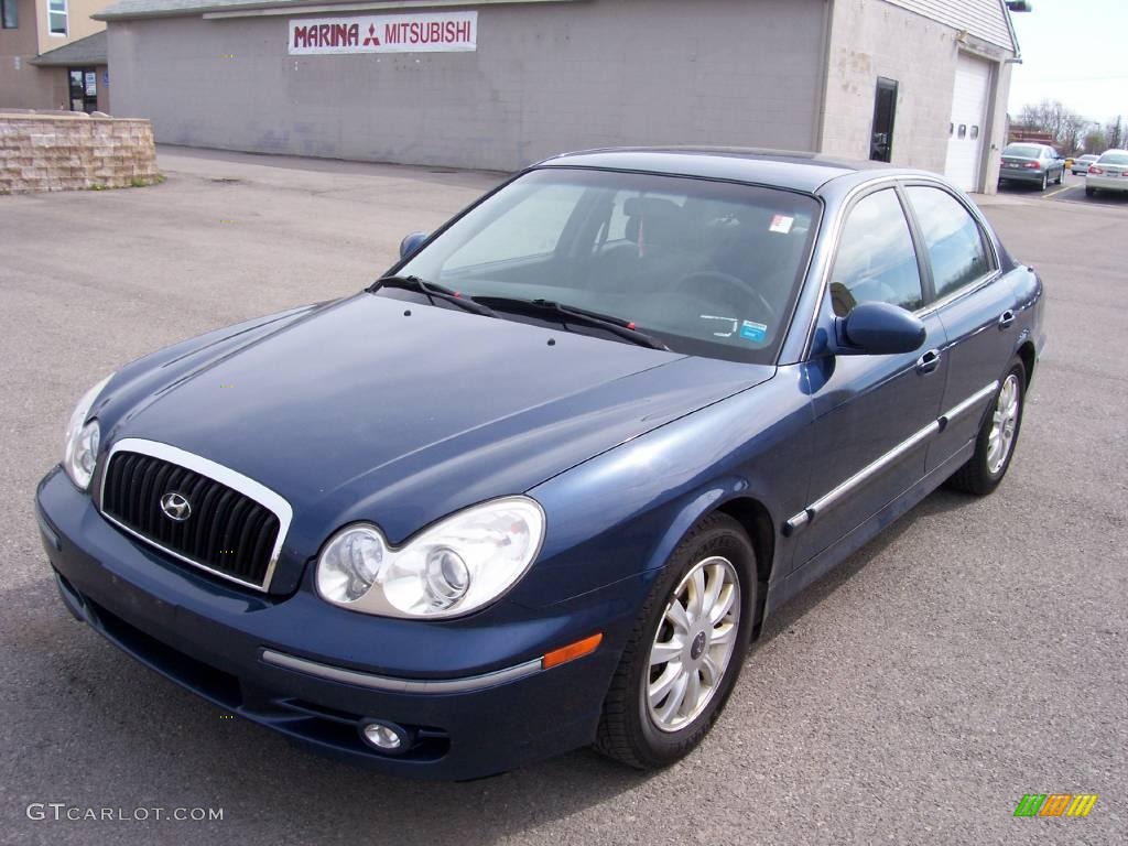 2004 Sonata V6 - Ardor Blue / Black photo #1