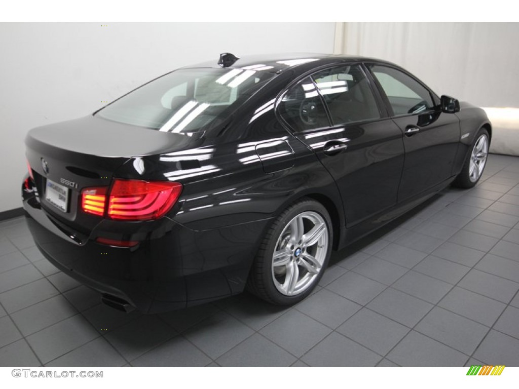 2013 5 Series 550i Sedan - Jet Black / Black photo #8