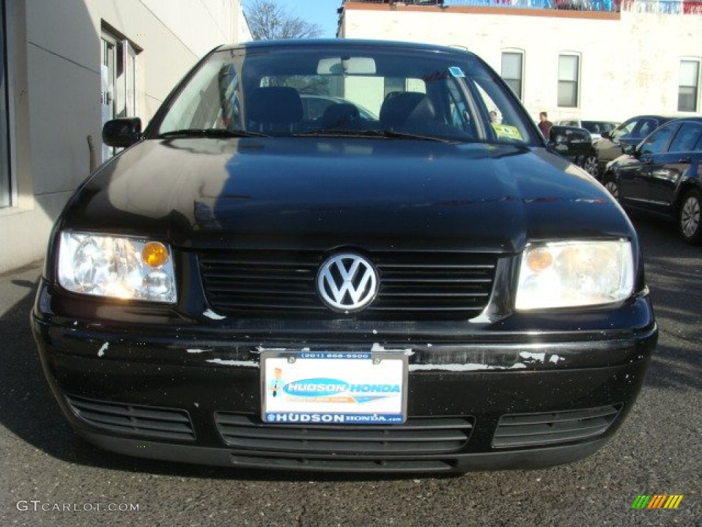 2002 Jetta GLS Sedan - Black / Black photo #2