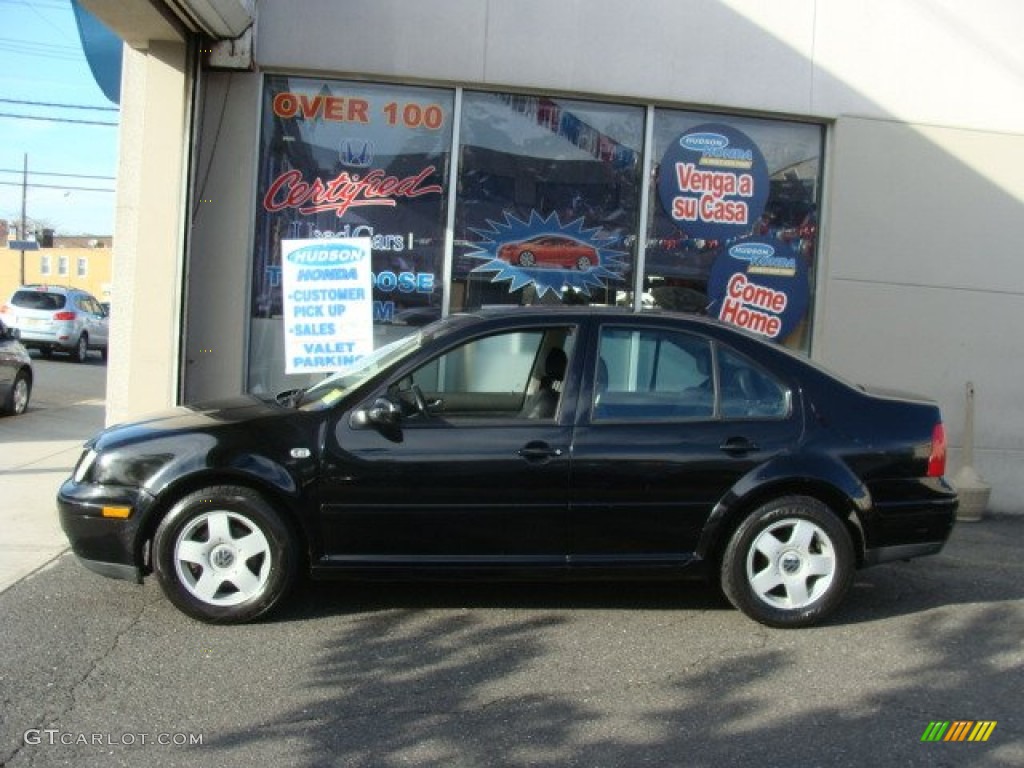 2002 Jetta GLS Sedan - Black / Black photo #3