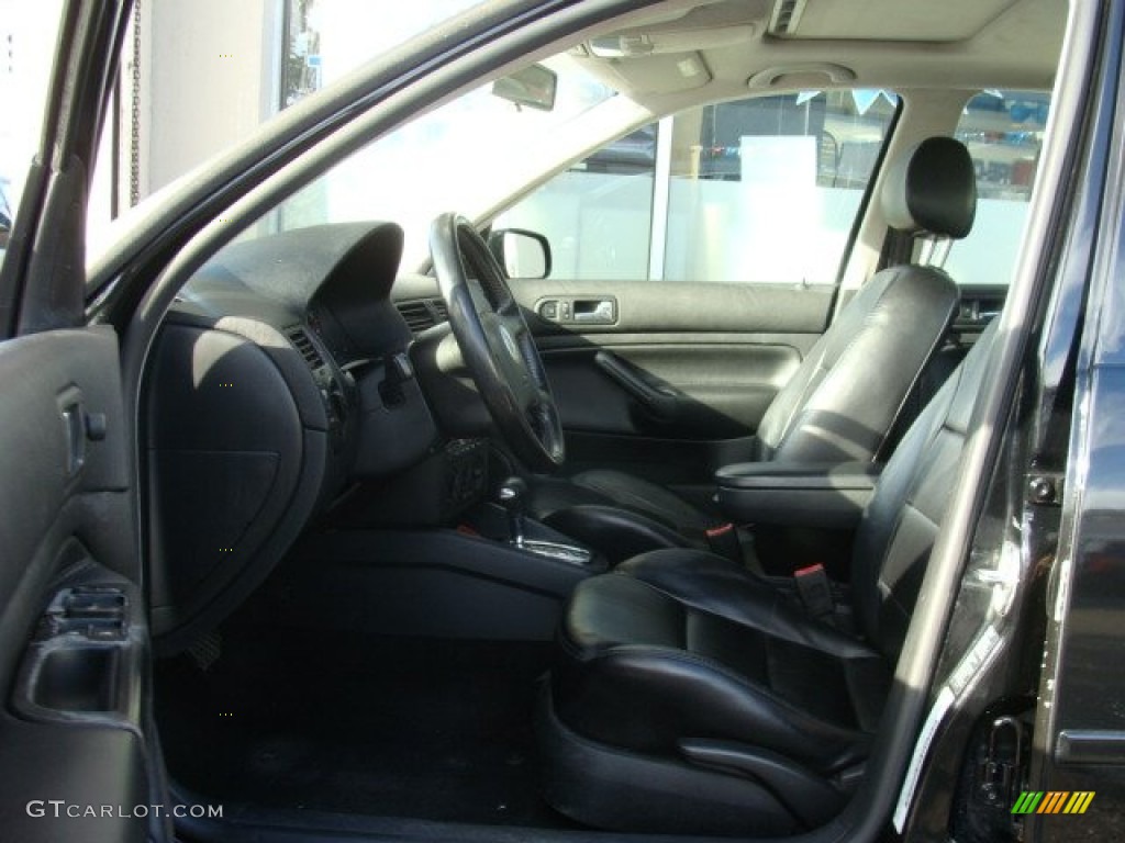 2002 Jetta GLS Sedan - Black / Black photo #5