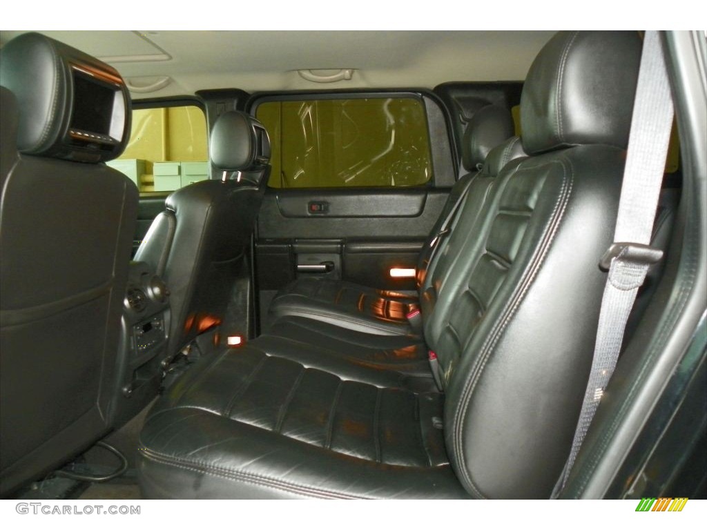 Ebony Black Interior 2005 Hummer H2 SUV Photo #80486074