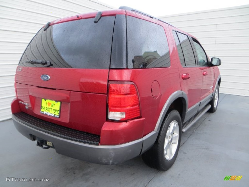 2004 Explorer XLT - Redfire Metallic / Graphite photo #4
