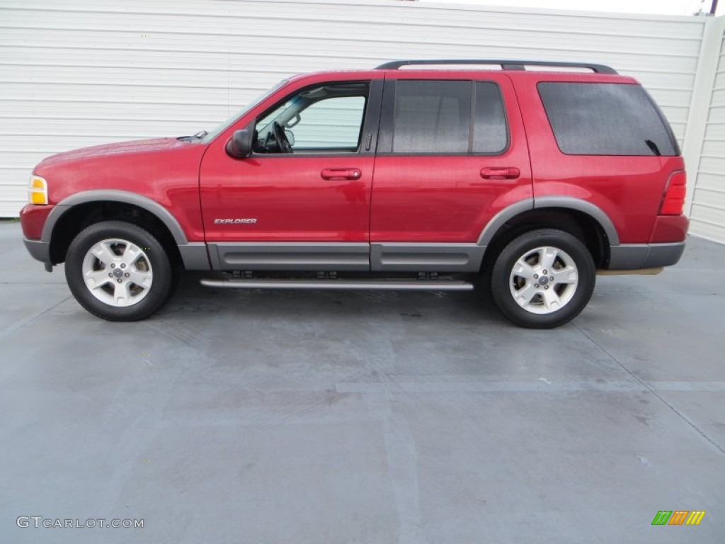 2004 Explorer XLT - Redfire Metallic / Graphite photo #6