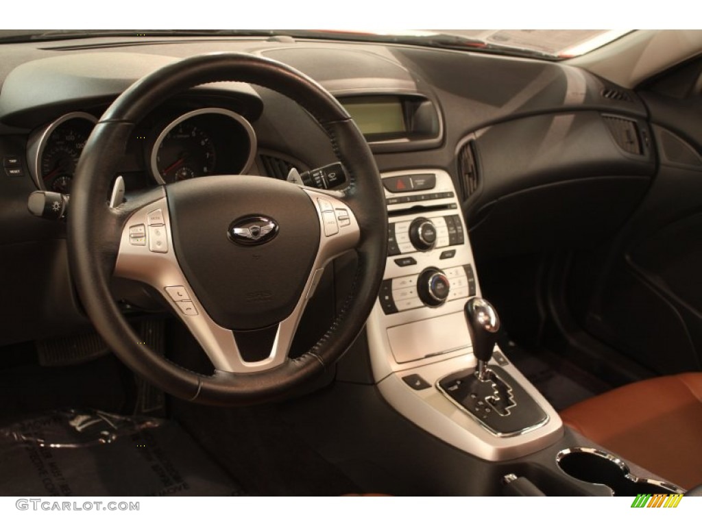 2010 Hyundai Genesis Coupe 3.8 Grand Touring Brown Dashboard Photo #80487259