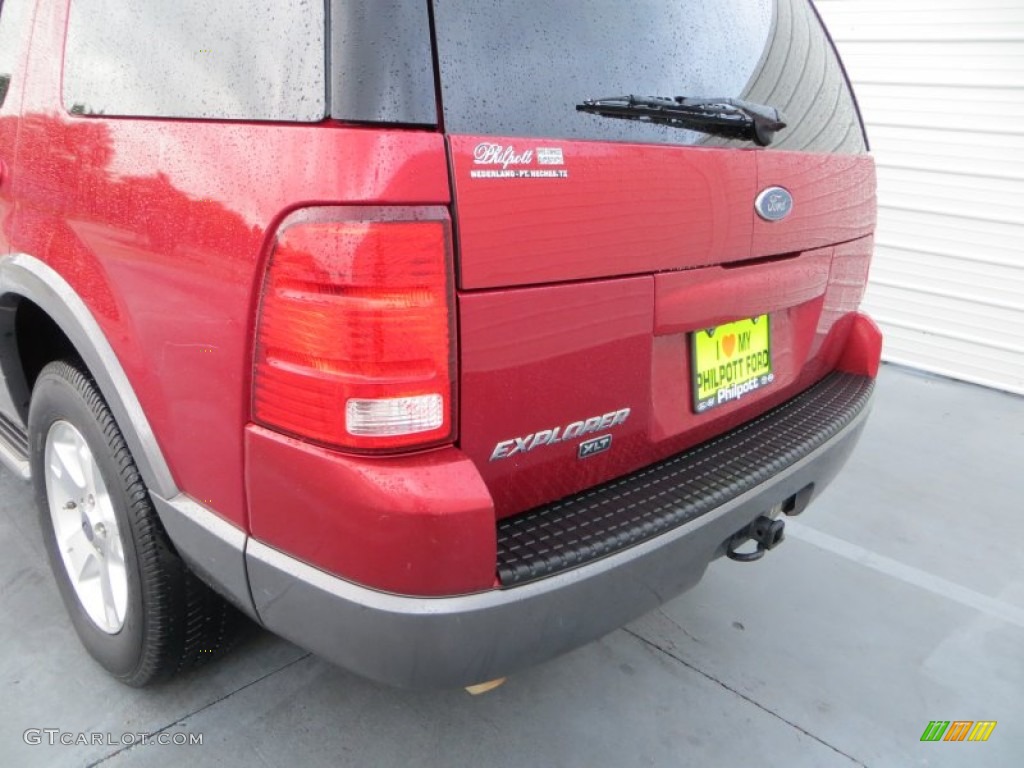 2004 Explorer XLT - Redfire Metallic / Graphite photo #21