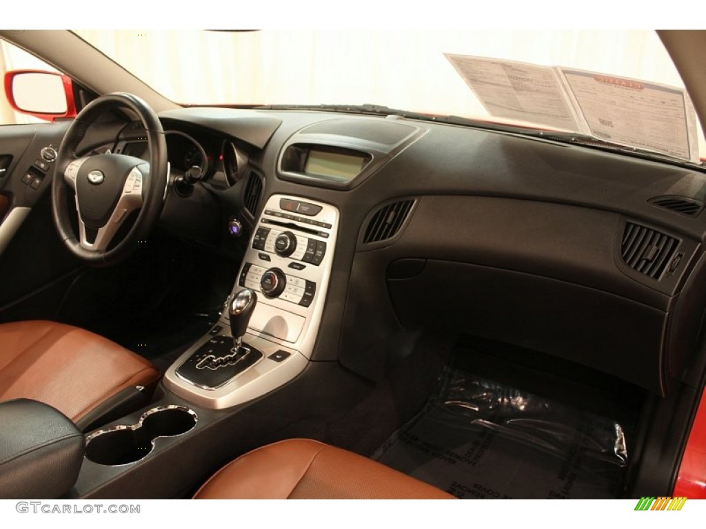 2010 Hyundai Genesis Coupe 3.8 Grand Touring Brown Dashboard Photo #80487373