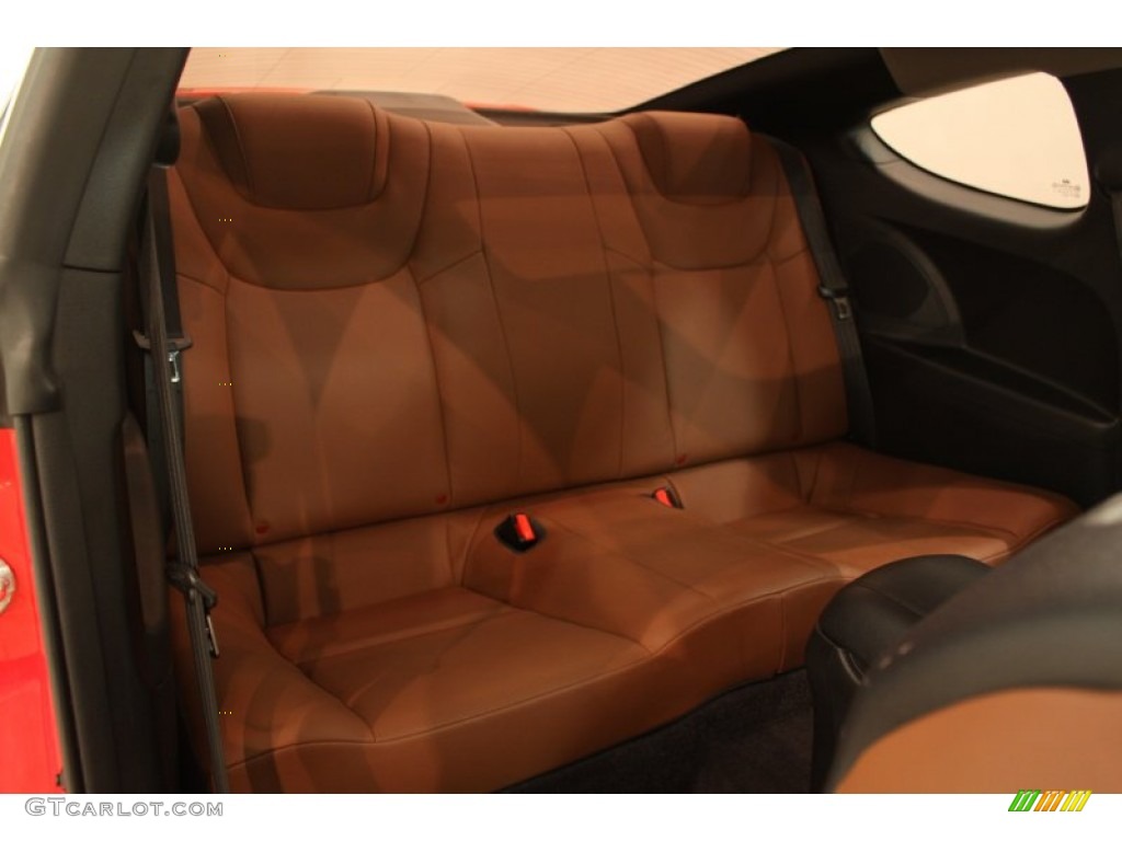Brown Interior 2010 Hyundai Genesis Coupe 3.8 Grand Touring Photo #80487421