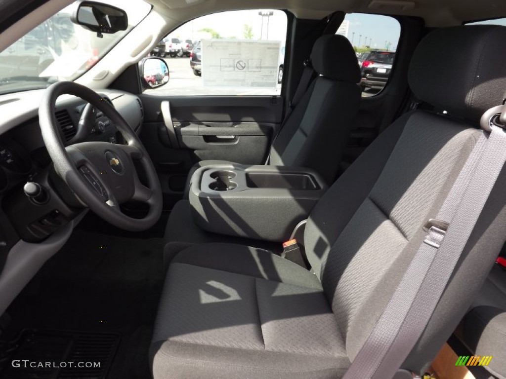 Dark Titanium Interior 2013 Chevrolet Silverado 1500 LS Extended Cab Photo #80487724