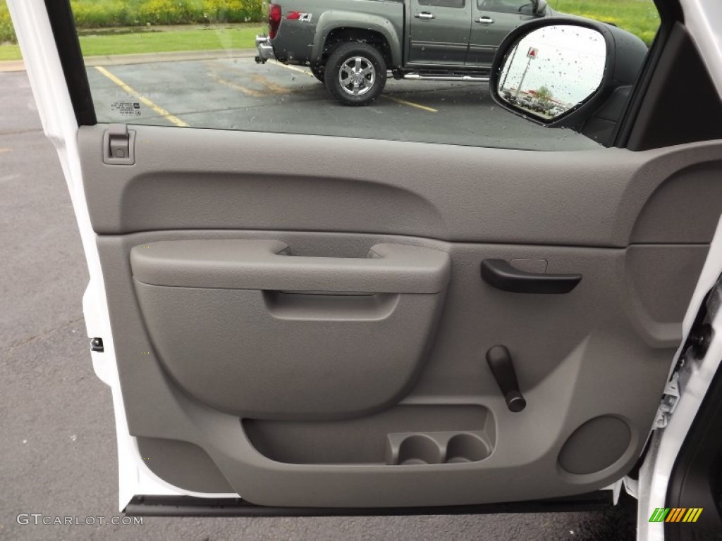 2013 Chevrolet Silverado 1500 LS Extended Cab Dark Titanium Door Panel Photo #80488316