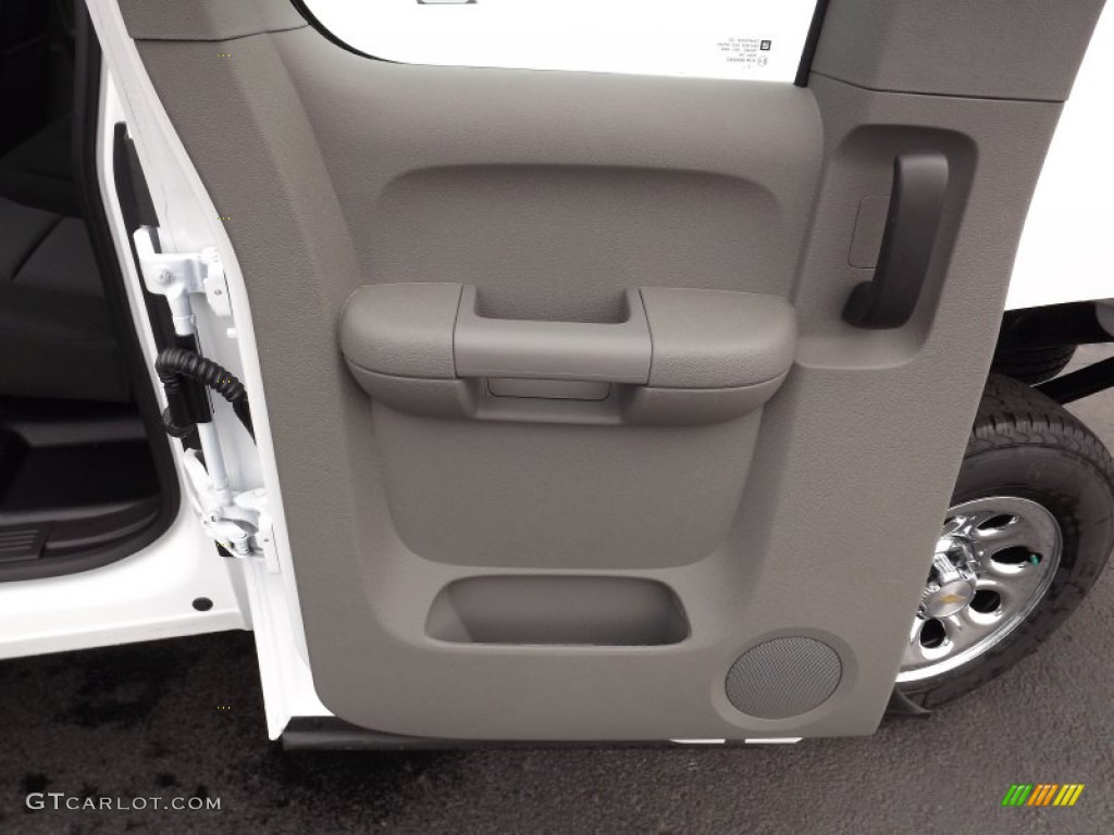 2013 Chevrolet Silverado 1500 LS Extended Cab Dark Titanium Door Panel Photo #80488344