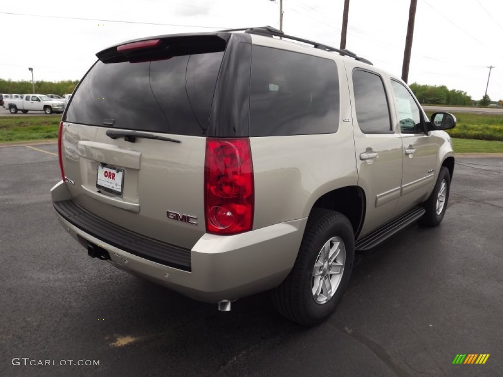 2013 Yukon SLT - Champagne Silver Metallic / Light Tan photo #5