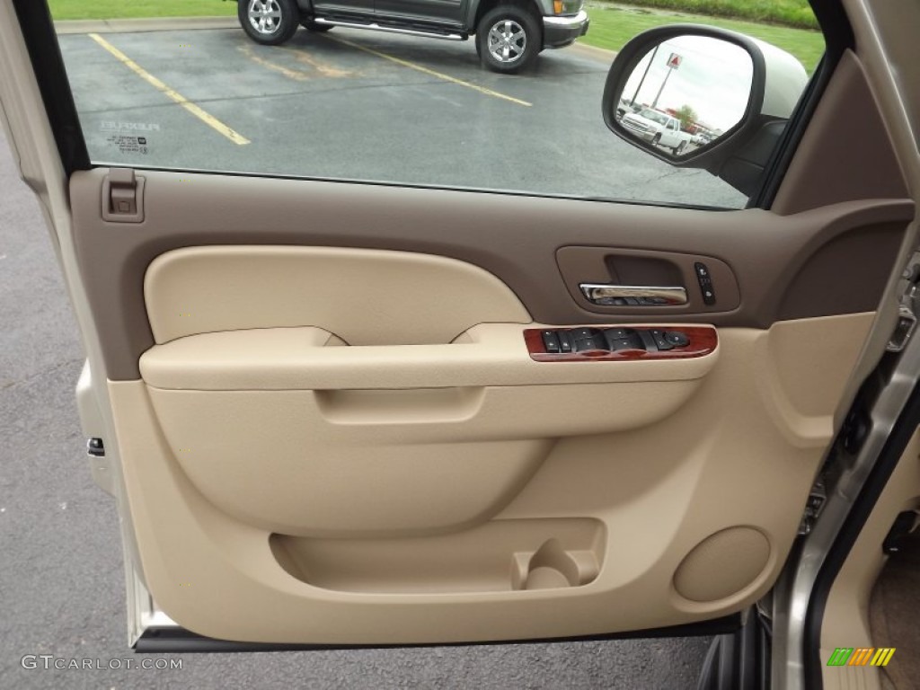 2013 Yukon SLT - Champagne Silver Metallic / Light Tan photo #13