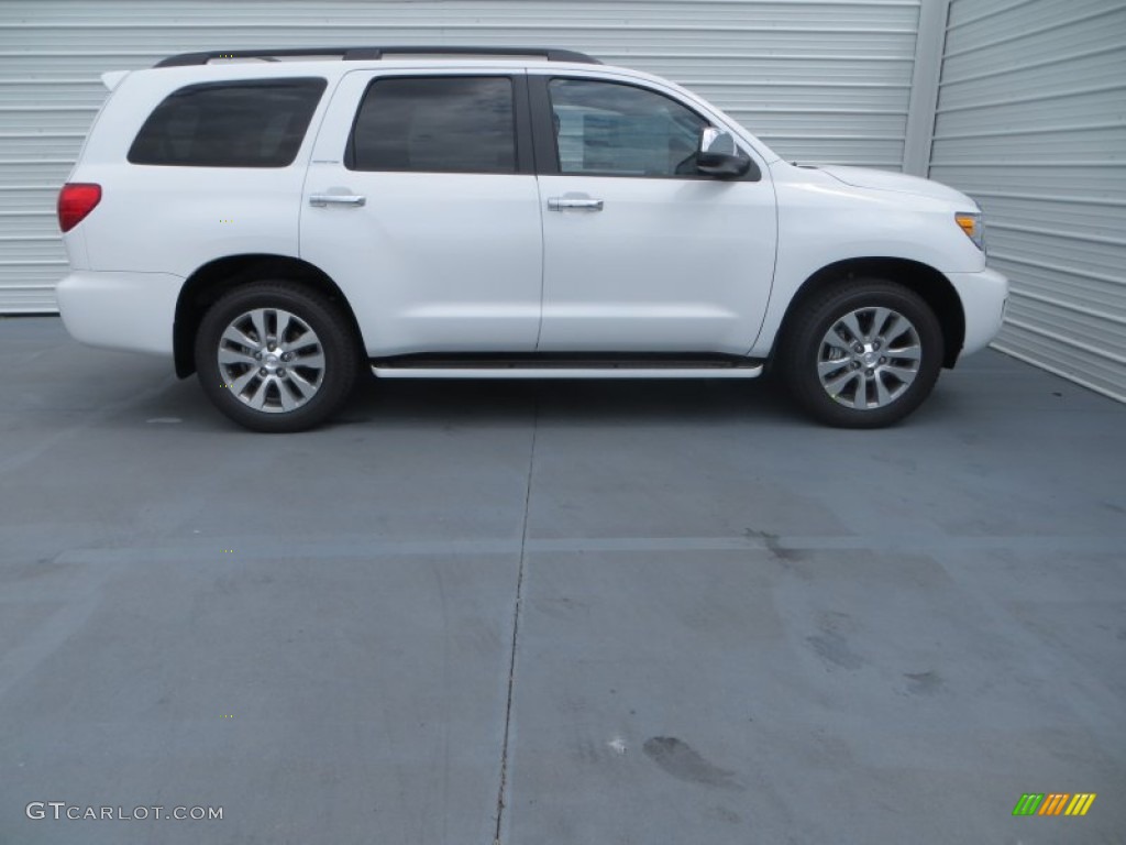 Super White 2013 Toyota Sequoia Limited Exterior Photo #80489398