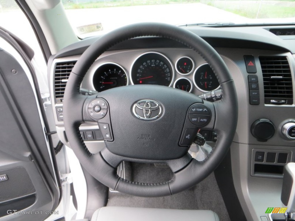 2013 Toyota Sequoia Limited Graphite Steering Wheel Photo #80490079