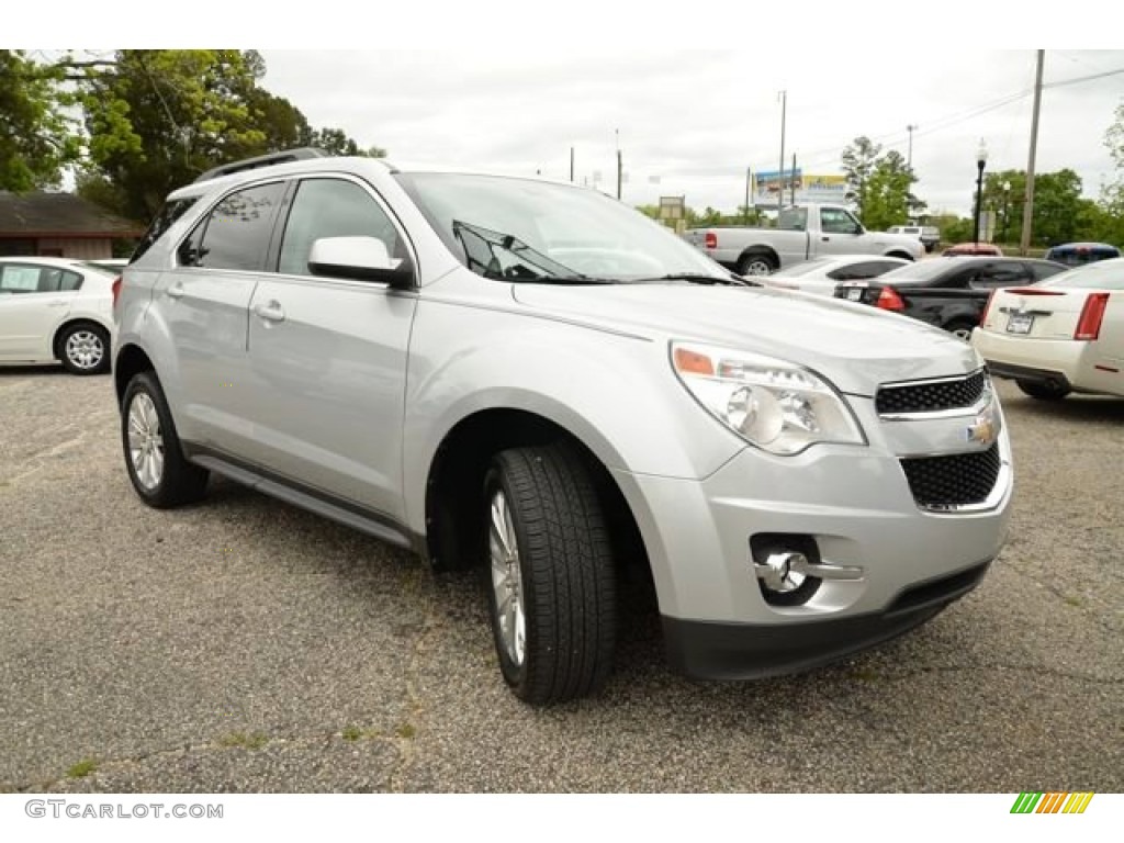 2010 Equinox LT - Silver Ice Metallic / Jet Black/Brownstone photo #3