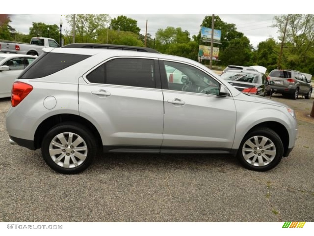2010 Equinox LT - Silver Ice Metallic / Jet Black/Brownstone photo #4