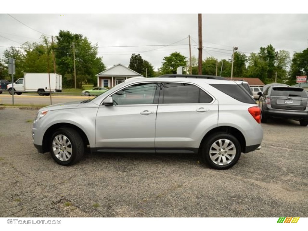 2010 Equinox LT - Silver Ice Metallic / Jet Black/Brownstone photo #8