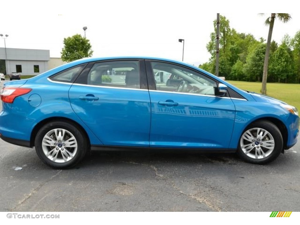 2012 Focus SEL Sedan - Blue Candy Metallic / Stone photo #4