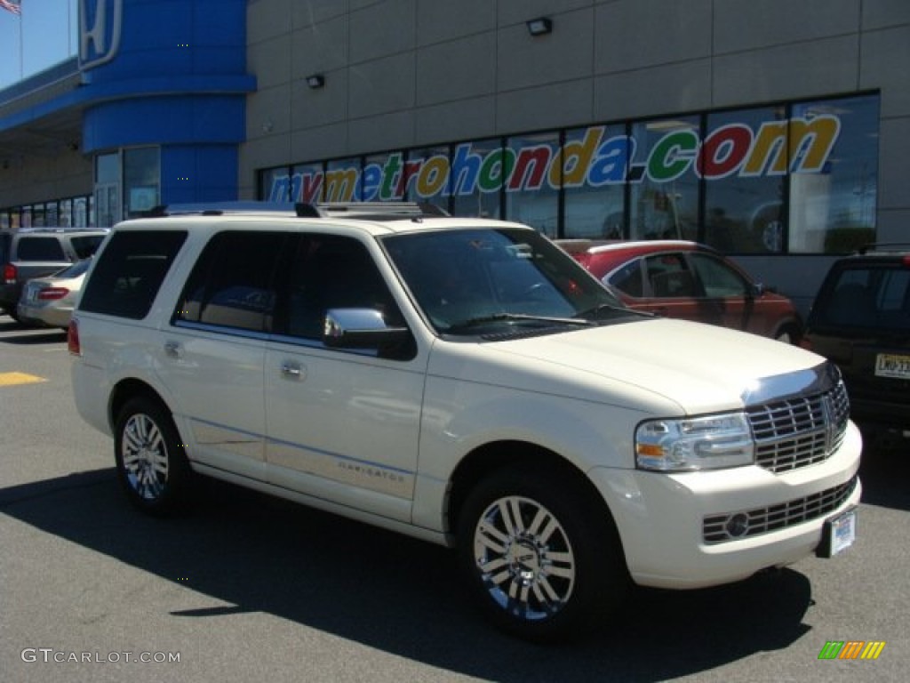 2007 Navigator Ultimate 4x4 - White Chocolate Tri-Coat / Charcoal/Caramel photo #1