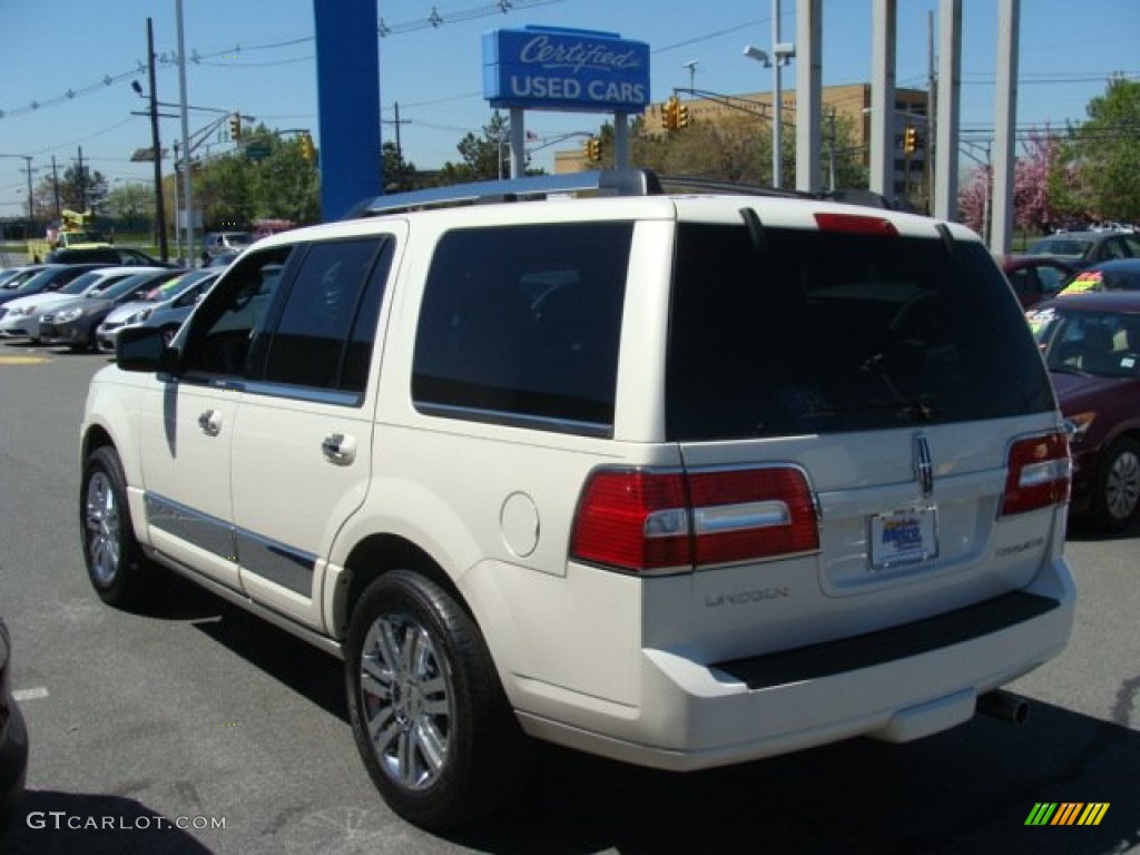 2007 Navigator Ultimate 4x4 - White Chocolate Tri-Coat / Charcoal/Caramel photo #6