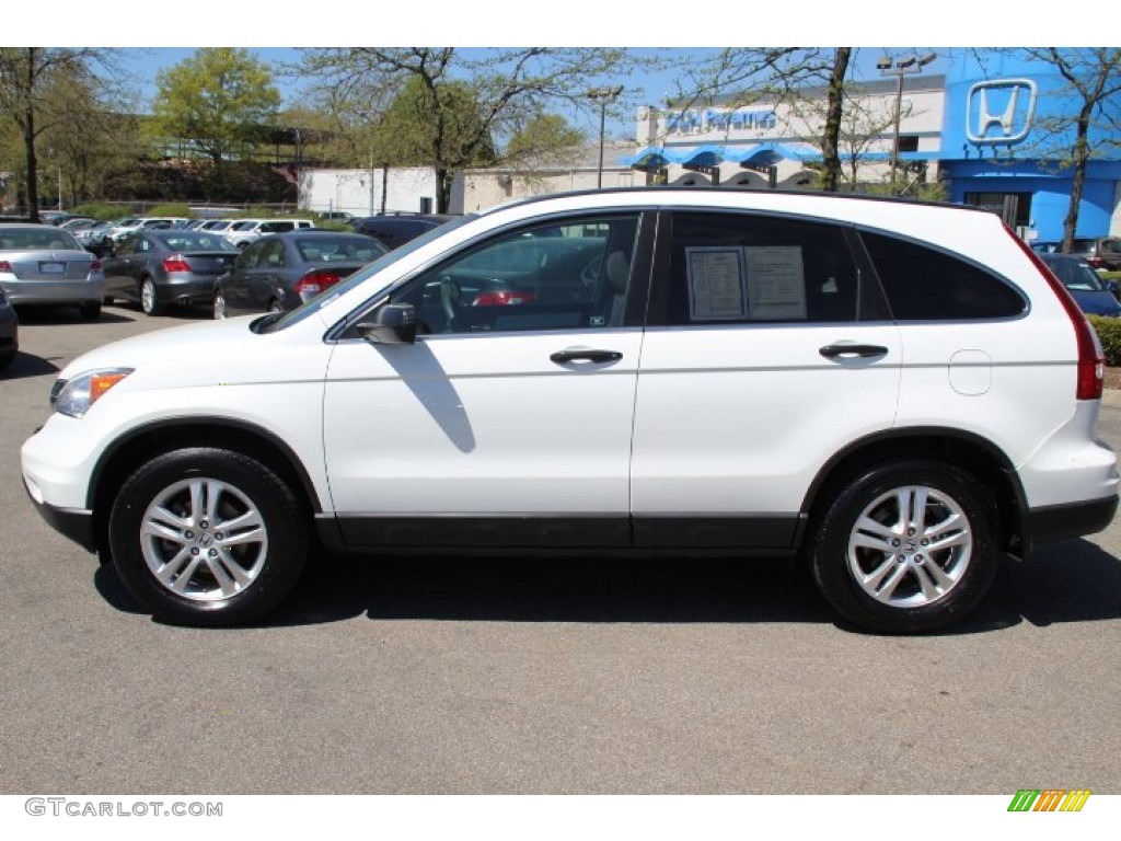 2010 CR-V EX AWD - Taffeta White / Gray photo #8