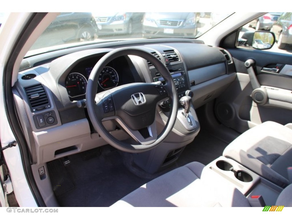 2010 CR-V EX AWD - Taffeta White / Gray photo #10