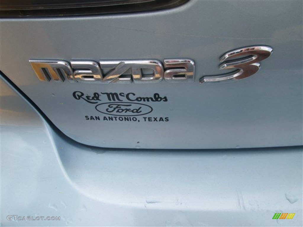 2007 MAZDA3 i Sport Sedan - Ice Blue Metallic / Beige photo #2