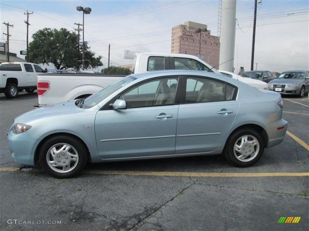 Ice Blue Metallic 2007 Mazda MAZDA3 i Sport Sedan Exterior Photo #80491876