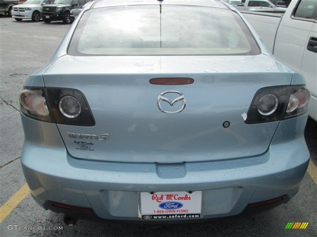2007 MAZDA3 i Sport Sedan - Ice Blue Metallic / Beige photo #7