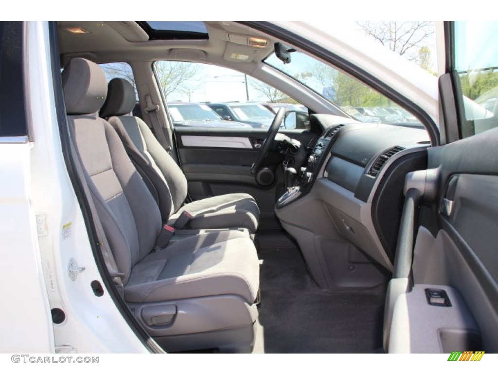 2010 CR-V EX AWD - Taffeta White / Gray photo #24