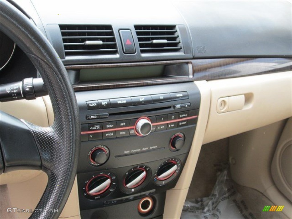 2007 MAZDA3 i Sport Sedan - Ice Blue Metallic / Beige photo #15
