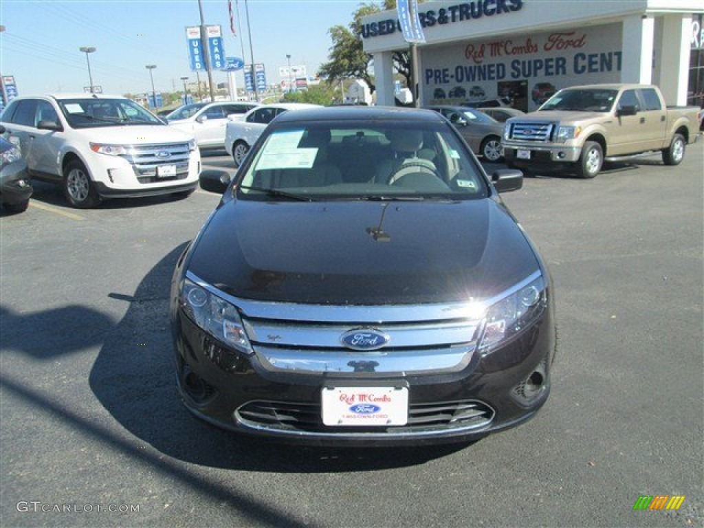 2011 Fusion S - Tuxedo Black Metallic / Medium Light Stone photo #4