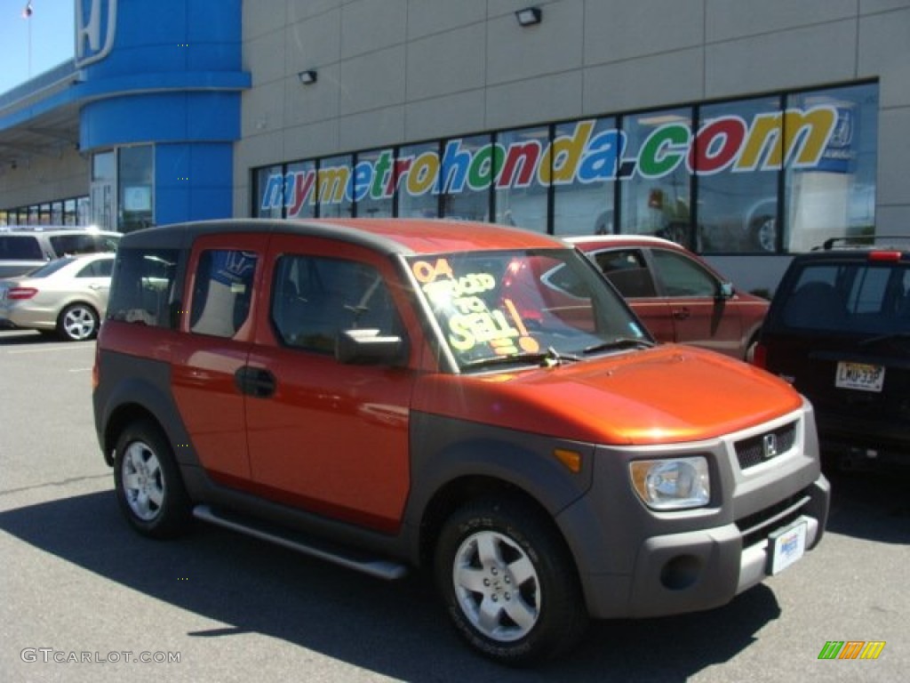 2004 Element EX AWD - Sunset Orange Pearl / Gray photo #1